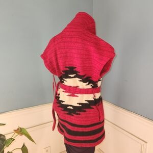 Southwrstern Aztec Bavajo Sweater Wrap Vest